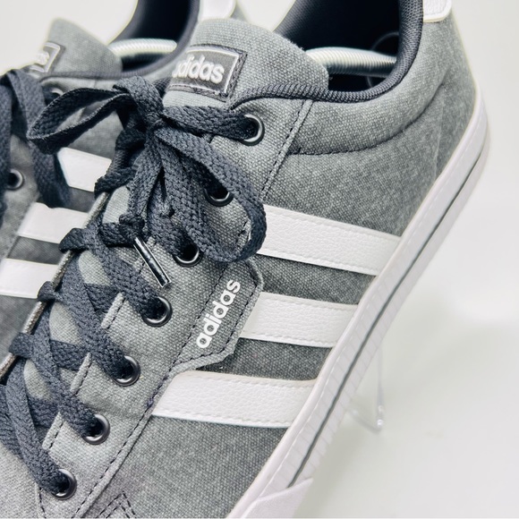 Men’s Adidas Daily 3.0 Black/White Canvas Lace Up Skateboarding Sneaker … - Picture 7 of 15